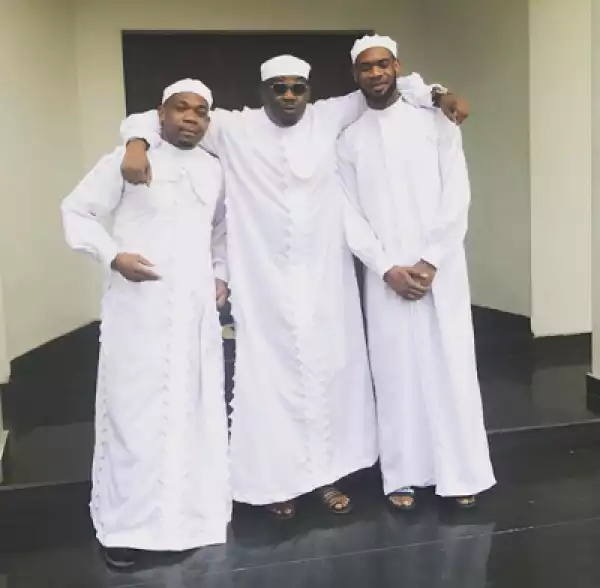 Don Jazzy And Brothers Step Out In White Garment 